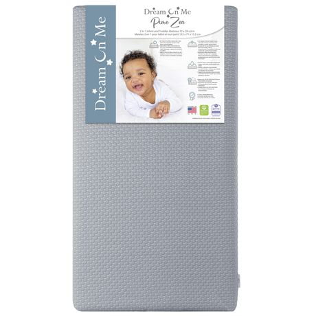 Dream On Me Pure Zen 2 in 1 Infant and Toddler Mattress / Greenguard ...