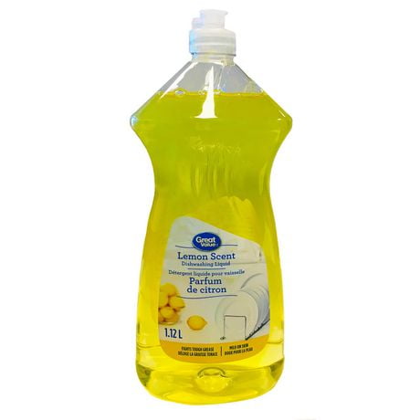 Great Value Lemon Scent Dishwashing Liquid