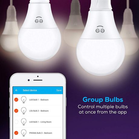 Merkury Smart Wi-Fi LED Bulbs Dimmable White - 2 Pack | Walmart Canada