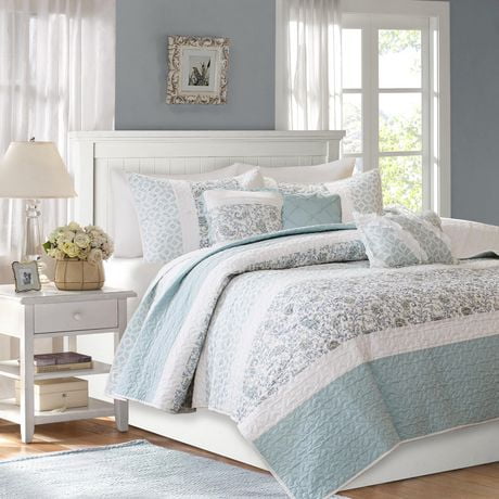 HOME ESSENCE STELLA COTTON 6PC COVERLET SET K | Walmart Canada