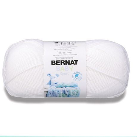 "Bernat® Fil Baby Sport™, Acrylique #3 DK, 12,3oz/350g, 1256 Yards" Fil pour bébé aux reflets subtils