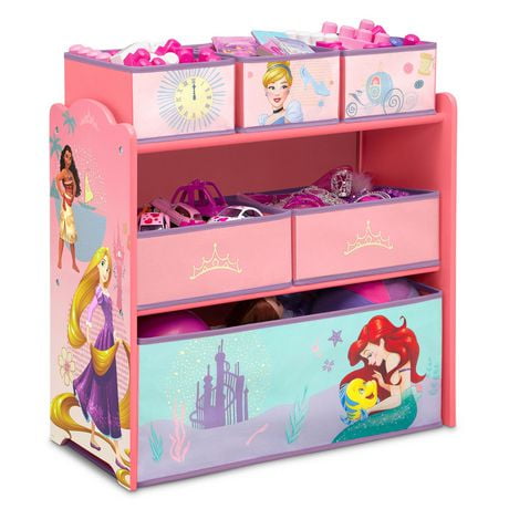 Disney Princess 6 Bin Design and Store Organisateur de jouets par Delta Children