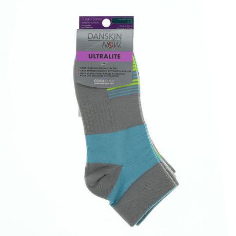 Danskin Now Women's 3pk No Show Socks | Walmart Canada