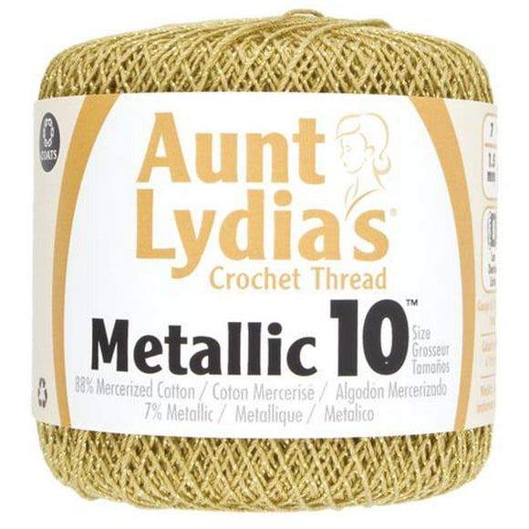 Aunt Lydia Metallic Crochet 154M Size #10