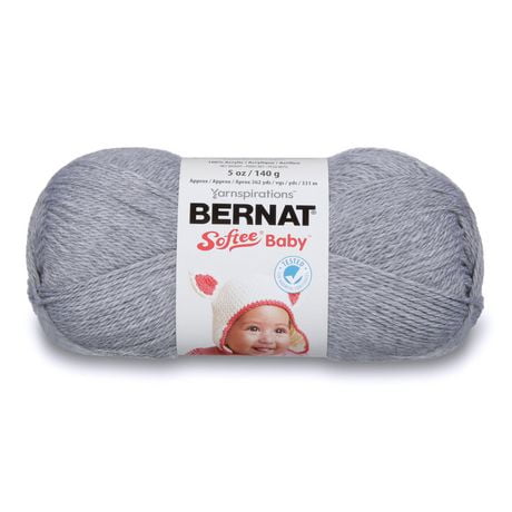 Bernat® Fil Softee® Baby™, Acrylique #3 DK, 5oz/140g, 362 Yards Fil haut de gamme doux et facile d'entretien