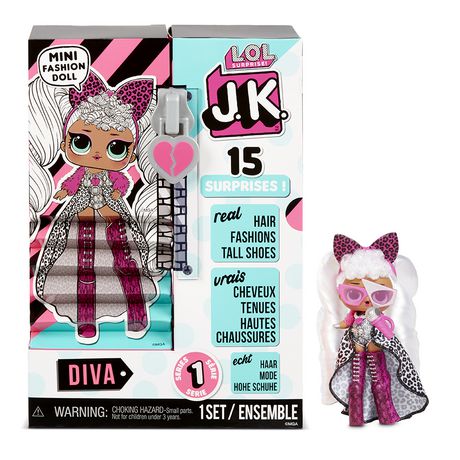 L.O.L. Surprise! JK Diva Mini Fashion Doll with 15 Surprises