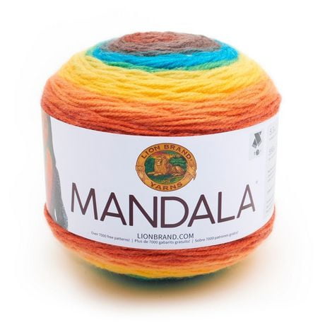 Lion Brand Yarn Mandala Oisseau-Tonnerre 525-207 Fil de Classique Gateau