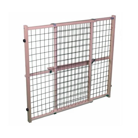 North States™ Mypet™ Extra-Wide Wire Mesh Petgate - Natural/Brown