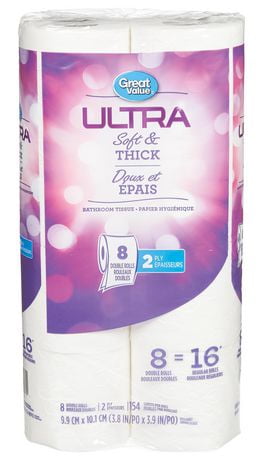 Great Value Ultra Soft Thick Bathroom Tissue | Walmart Canada