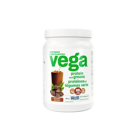 Protéines et légumes verts de Vega, Chocolat 15 Portions, 521g