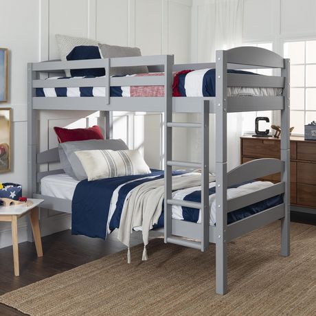 Manor Park Classic Solid Wood Twin Over, Best Rated Twin Bunk Beds