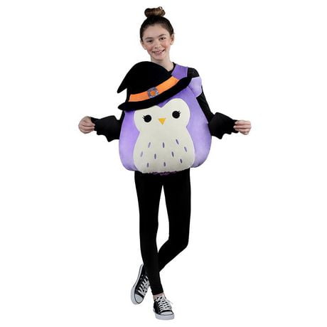 Holly The Owl Squishmallows Costume de gilet de personnage – Ajoutez Holly à votre escouade, gilet en peluche ultra doux, peluche officielle Kelly Toy