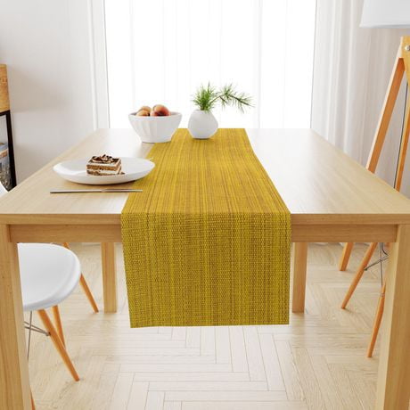 Fabstyles Casual Classic Cotton Table Runner, Washable Woven Table Runner for Dining, Kitchen, Coffee, and Patio Table
