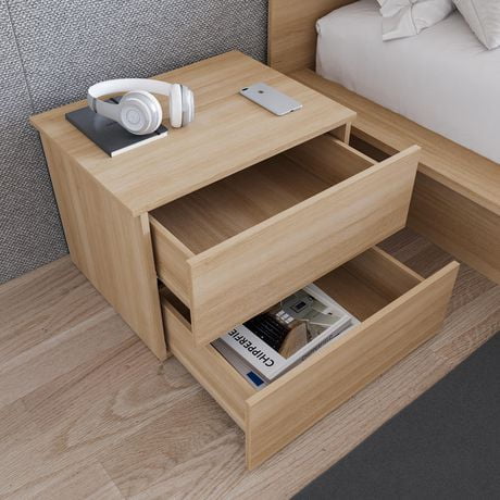 Nexera James Nightstand with 2 Drawers