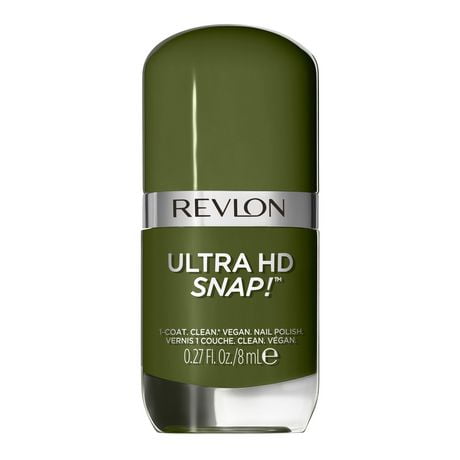 Revlon Ultra HD Snap Vegan Glossy Nail Polish, 8mL, One Coat, Clean, 20-Free & Vegan