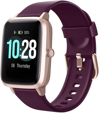 Letsfit Id205l Smart Watch & Fitness Tracker With Heart Rate Monitor - Purple / Rose Gold Purple And Rose Gold One Size Fits All