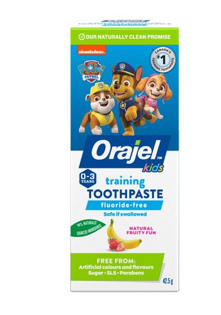 orajel training toothpaste paw patrol