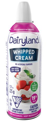 cream whipped dairyland aerosol