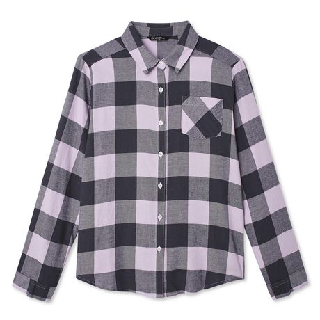 George Girls' Plaid Flannel Shirt | Walmart Canada