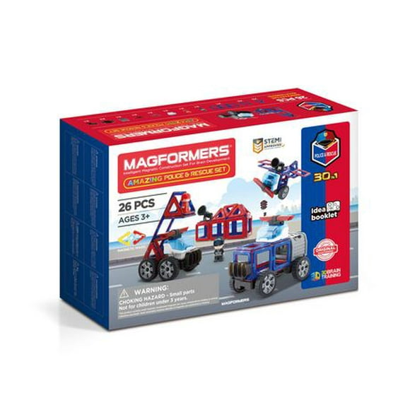 Magformers Amazing Police and Rescue 26Pc Set