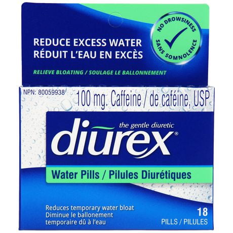 Diurex Water Pills, 18 pills