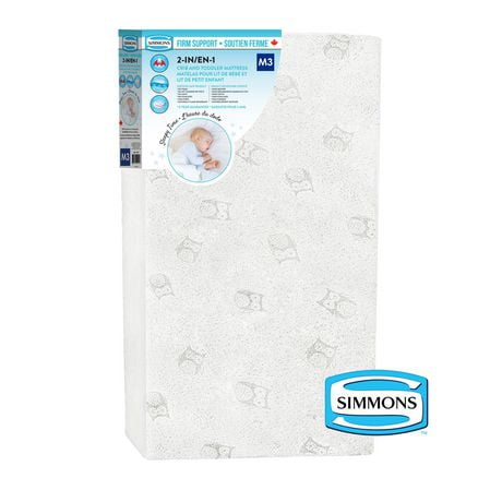 Simmons Sleepytime Crib Mattress, Breathable Waterproof
