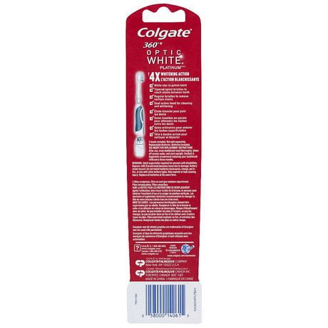 toothbrush optic colgate refill platinum battery powered soft head