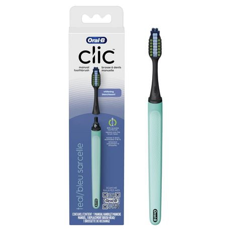 Oral-B Clic Manual Toothbrush, Teal | Walmart Canada