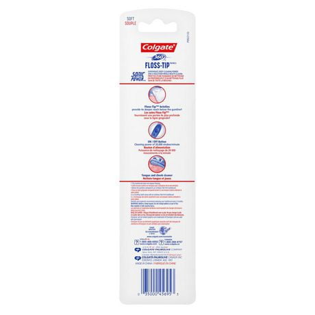 floss colgate tip toothbrush sonic battery powered soft power zoom