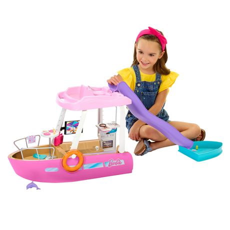 Barbie Dream Boat Playset with Pool, Slide and 20+ Accessories, Ages 3+