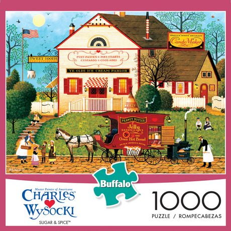 Buffalo Games Charles Wysocki Sugar & Spice 1000 Piece Jigsaw Puzzle ...