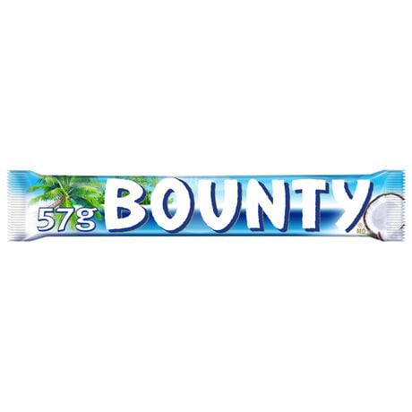 BOUNTY, barre de chocolat à la noix de coco, format standard, 57g 1&nbsp;barre, 57&nbsp;g