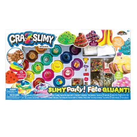 Cra-Z-Art Cra-Z-Slimy Party, kit de slime pré-fait pour enfants