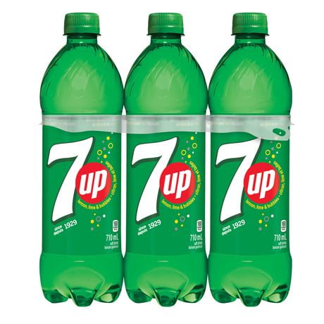 7UP Soft Drink, 710mL Bottles, 6 Pack | Walmart Canada