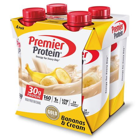 Premier Protein, Bananas & Crm Shake 4x325ml