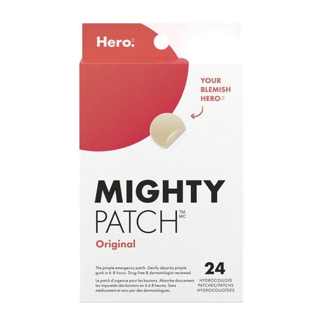 Hero Mighty Patch Original 24ct Le patch d’urgence bouton.