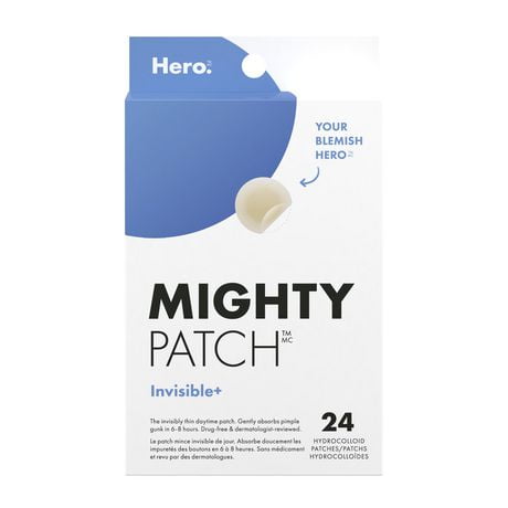 Hero Mighty Patch Invisible+ 24 carats Le patch mince invisible de jour.