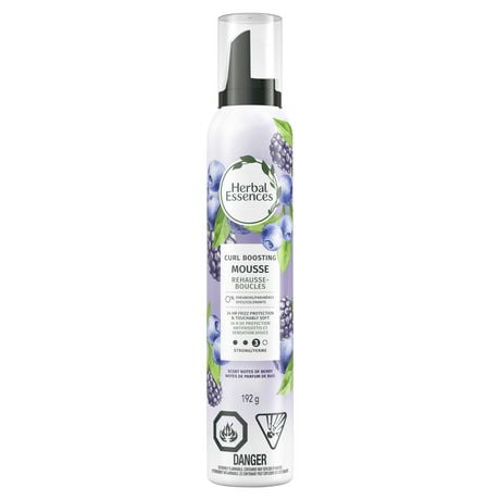 Herbal Essences Curl Boosting Mousse for Curly Hair and Wavy Hair, All Day Hold, Frizz Control, 192G