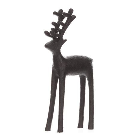 Christmas 9.5in Resin Deer Decor