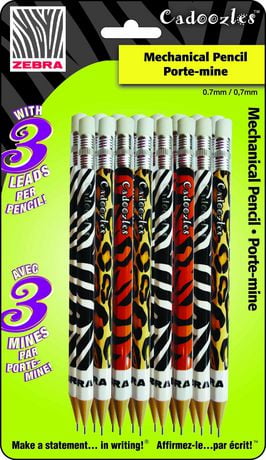 Zebra Cadoozles Mechanical Pencils | Walmart.ca