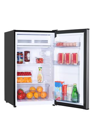 Danby Diplomat 4.4 Cubic Foot Mini Fridge - Stainless Look With Chiller ...