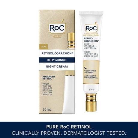 RoC - Retinol Correxion®️ - Deep Wrinkle Night Cream - Works While You ...