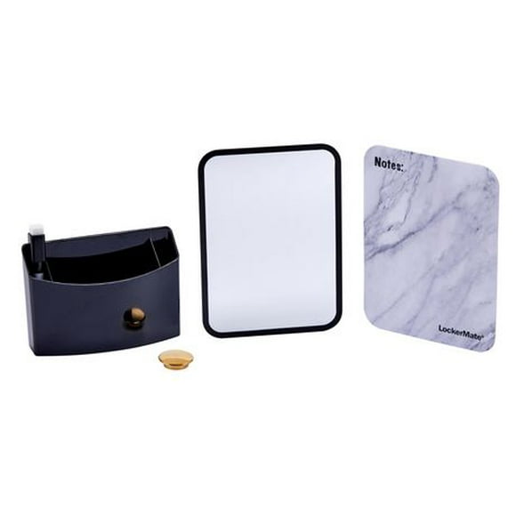 LockerMate Trousse 5 pièces d’accessoires pour casier, marbrée