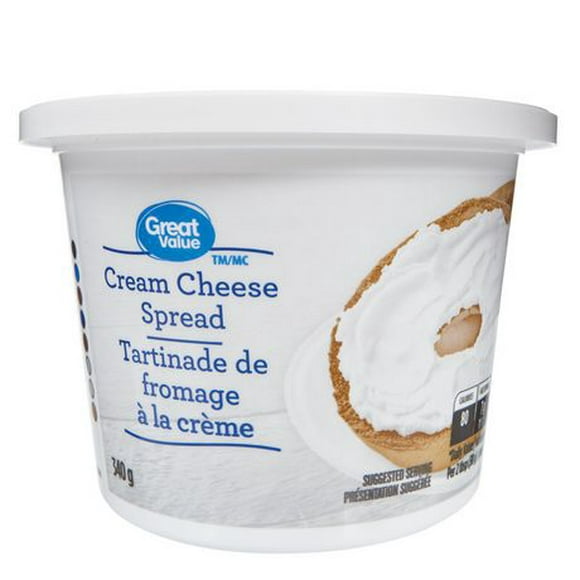 Tartinade de fromage à la crème Great Value 340g