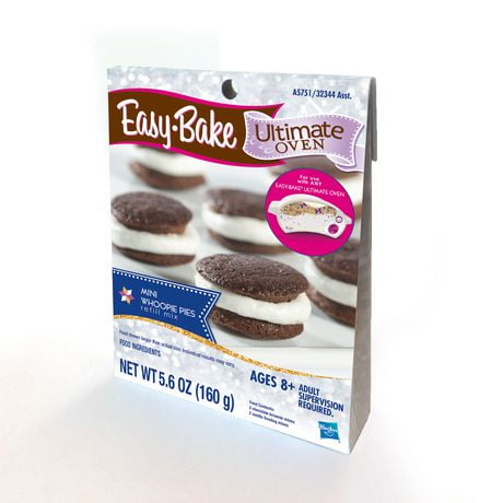 Easy-Bake Ultimate Oven Toy Refill Mix, Mini Whoopie Pies 5.6oz., Baking Fun for Ages 8 and Up