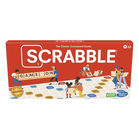 Jeu de société Hasbro Scrabble, le jeu de mots croisés classique (anglais) À partir de 8&nbsp;ans
