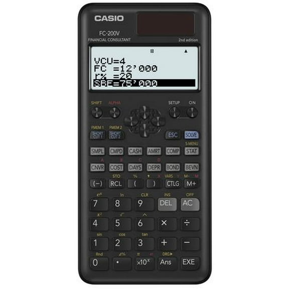 FC-200V-2, Conseiller financier Casio Casio® fc-200V-2 Conseiller financier