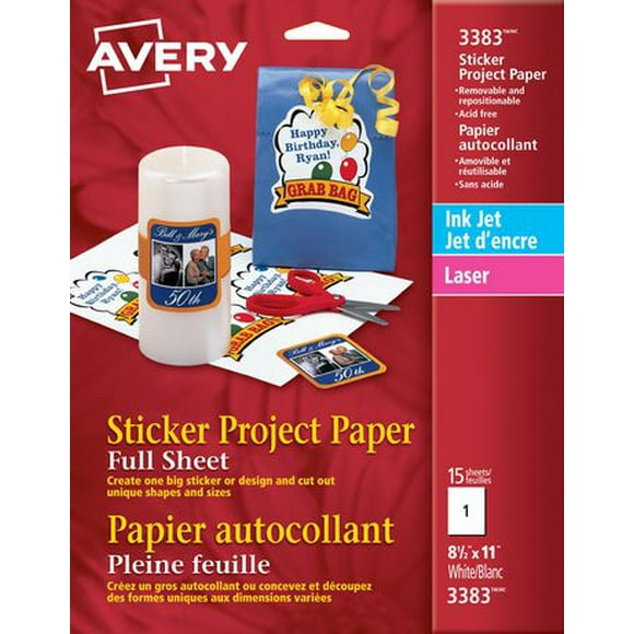 Avery® Sticker Project Paper