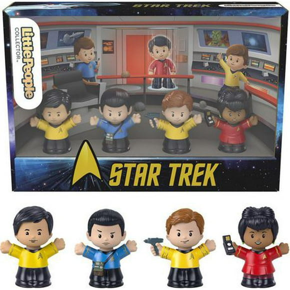 Little People Collector Star Trek Special Edition Set for Fans, 4 Figures in Gift Package