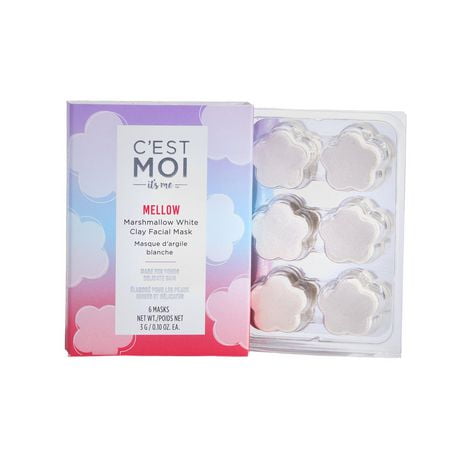 C'est Moi Mellow Marshmallow & White Clay Cloud Mask - 6ct